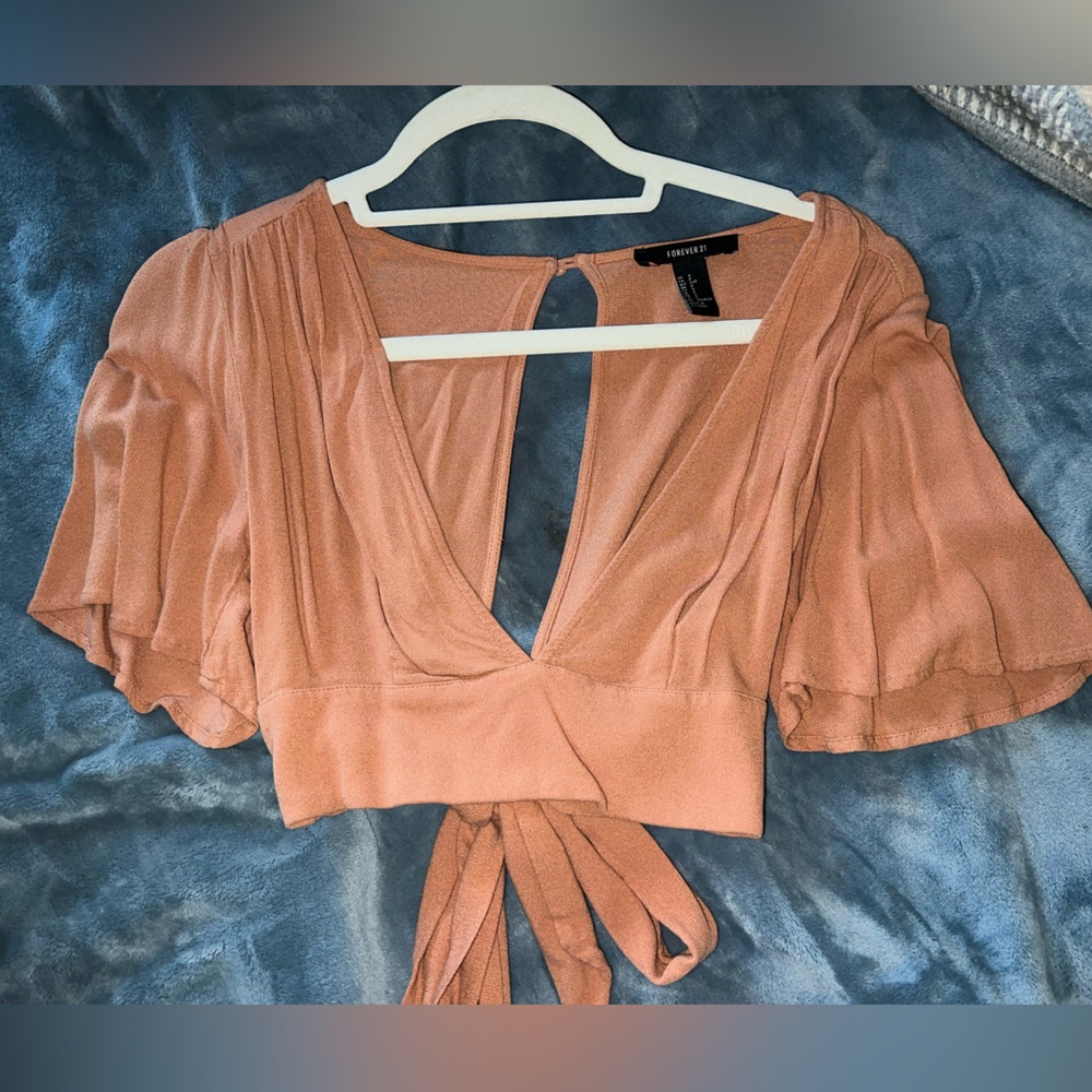V Neck Crop Top